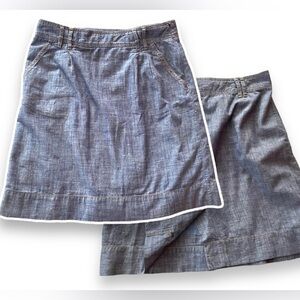 Boden Blue chambray skirt Boden